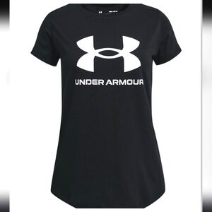 LAST CHANCE Big Girls' Under Armour Logo Tee Sz. (Youth) Med.